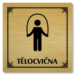 Tělocvična, 100x100mm, zlatá, Nebraska